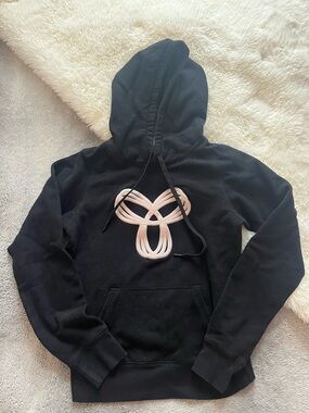 Tna Black Women's Hoodie with Pink Emblem